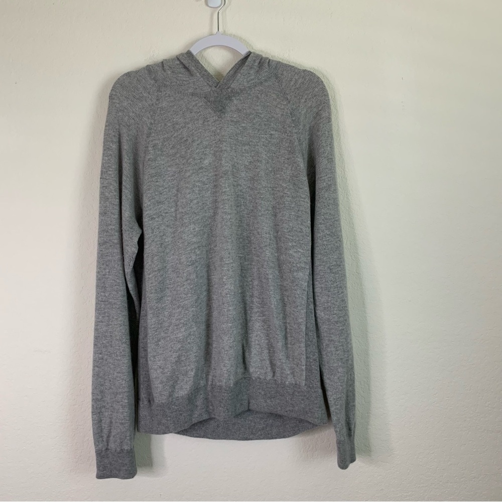 Vince gray Men’s wool cashmere blend hooded sweater XL